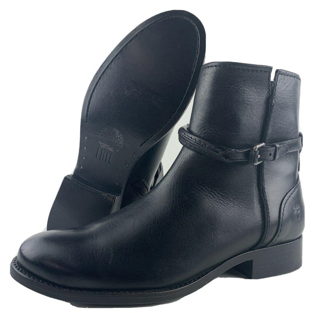 Womens Frye Boots Size‎ 6 Melissa Seam Short Black